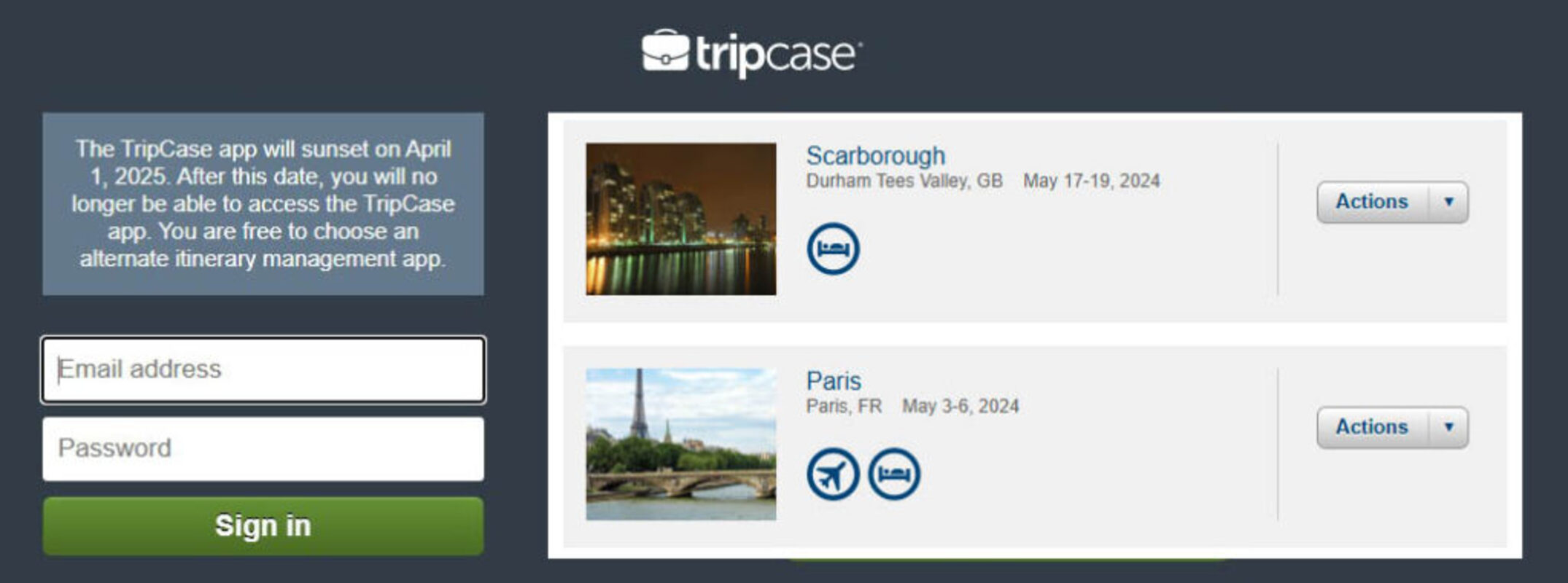 Tripcase